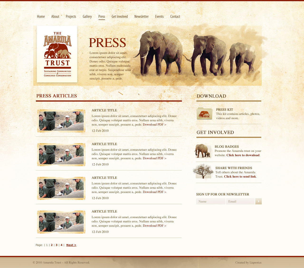 Press Page